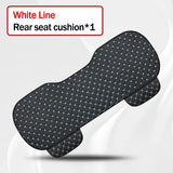 Kcimo Pu Leather Car Seat Cover Seat Back Soft Cushion Universal Front and Rear Car Seat Cushion Chair Carpet Pad Four Seasons