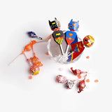 Princess Snow White Superhero Lollipop Decoration Cards for Kids Boy Girls Birthday Party Gift Cake Accessories Candy Packaging