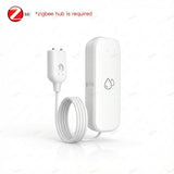 ZigBee Water Leak Sensor Alarm Smart Home Flood Leak Detector With Security Protection For Tuya Smart Life Z2M,Required Gateway