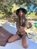 2026 Two Pieces Bathing Suit Halter Brazilian Thong Biquini Women Sexy Swimsuit Lace-Up Beachwear Female Summer Bikini Sets