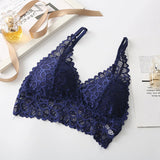 Lace Bralette Deep V-neck Bras For Women Push Up Bra Female Comfort Underwear Sexy Lingerie Padded Brassiere