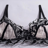 Toucheart Sexy Lingerie Set Mesh Lace Patchwork Sexy Underwear with Ring Waist Seal Women's Underwear Exotic Style Sexy Suit New