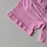 High Waisted Seamless Shorts Gym Shorts Women Fitness Sports Low Ribbed Band Workout Scrunch Butt Yoga Booty Running Short Pants