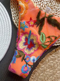 RUOTONSEPT 2024 New Sexy Handmade Embroidery Bikini Set Women's Swimsuit Triangle Swimwear Bathing Suit Brazilian Biquinis