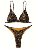 XS - L Leopard Mini Micro Thong Bikini Women Swimsuit Female Swimwear Two Pieces Bikini Set Brazilian Bather Bathing Suit Swim