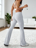 Hot Sales High-Waisted Breathable Flared Trousers Chic Athleisure Fitness Women Sports Yoga-to-Street Yoga Gym Pant 2025 Autumn