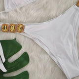 Halter Brazilian Rhintstones Diamond Bikini Women Swimsuit Female Swimwear Two Pieces Bikini Set Scrunch Butt Bathing Suit Swim