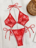 2026 Sexy Cowboy Monokini Swimsuit One Piece String Ring Link Swimwear Women Bathers Bathing Swimming Swim Suit Female Beachwear