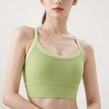 New Selling High Strength Sports Underwear Women's Shock-proof Cross Back Yoga Wear Sports Bra Fitness Vest