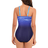 Sexy Stripe Patchwork Swimwear Women 2026 V-neck One Piece Bikini High Waist Slim Monokini Summer Suspender Backless Beachwear