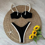 Patchwork Micro Bikini Push Up Women Swimsuits 2025 Sexy Female Swimwear Brazilian Bikini Set Thong Biquini Swim Suits Beachwear