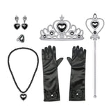 Kids Vampire Costume Gothic Halloween Dress with Accessories