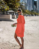 Sexy Cover Up Bikini Women Swimsuit Cover-up Beach Bathing Suit Beach Wear Knitting Swimwear Mesh Beach Dress Tunic Robe