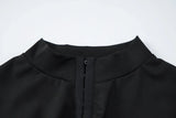 FDYOUI Y2K Streetwear Covered Buttons Black T-shirts for Women Sexy Fashion Short Sleeve Corset Ladies Slim Crop Tops Tee Shirt
