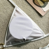Embroidery Mesh Lace Halter Bikini Female Swimsuit Women Swimwear Two-pieces Bikini Set High Cut Bathing Suit Swim Beach Wear