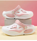 2026 Summer Sandals For Women Platform Shoes Thick Sole Cute DIY Paw Girls Street Beach Slippers Soft EVA Female Fashion Clogs