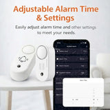 Zigbee Siren Alarm Smart Home Vibration Sensor Detection Security Alert TUYA Smart Life&Zigbee 2mqtt Version Work With Gateway