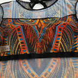 S - XXL 3PCS New Printed Long Sleeve With Pants Sarong Women Swimwear One Piece Swimsuit Female Bather Bathing Suit Swim V7180