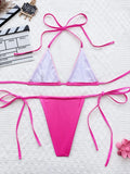 Extreme Mini Micro Thong Bikini PU Leather String Bikini Women Swimwear Female Swimsuit Two-pieces Bikini Set Bathing Suit Swim