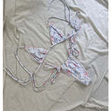 Micro Bikini Push Up Women Swimsuits 2025 Sexy Female Swimwear Brazilian Bikini Set Thong Biquini Swim Suits Print Beachwear