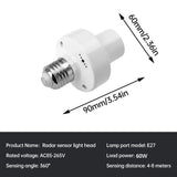 360 Degrees PIR Human Induction Motion Sensor LED Night Lamp Socket Base E27 AC 85-265V Delay Time Adjustable Switch