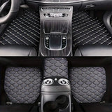 Universal 5Pcs Car Floor Mats PU Leather Waterproof Dust-Proof Auto Carpet Protector pads Fashion Car Interior Accessories