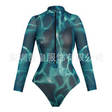 2026 Mesh Swimsuit with Long Pants & Swimdress Long Sleeve Mesh Beachwear Sexy High Waist Bathing Suit Smart Beach Clothing