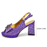 doershow New Italian Shoe and Bag Set New 2024 Women Shoes and Bag Set In Italy SKY BLUE Italian Shoes with Matching Bag HCV1-2