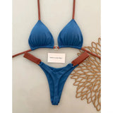 Micro Bikinis 2025 Push Up Women Swimsuits Sexy Swimwear Brazilian Bikini Set Thong Biquini Swimsuit Halter Summer Beachwear