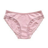 3Pcs/Set Women Lace Briefs Female Underpants Solid Color Pantys M-XL Soft Underwear Sexy Lingerie Intimates Cotton Panties