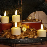 Rechargeable Flameless Candles Flickering LED Tea Light Candles Battery Operated Electronic Candle Lamp for Home Decor gift