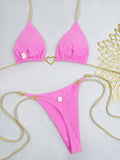 Triangle Thong Bikini 2026 Women Halter Swimsuit Solid Sexy Brazilian Swimwear Female Bathers Bathing Swimming Swim Suit Beach