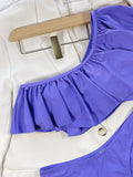 Bikini 2026 Sexy Swimwear Swimsuit Women Big Ruffle Single Shoulder Bikinis Set Bathing Suit Beach Bikini Female Push Up Tankini