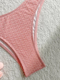 Sexy Pink Bikini Set 2026 Women Front Tie Push Up Underwire Bra Thong Swimsuit Summer Bathing Suit Holiday Two Piece Swimwear