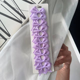 10Pcs/card Grosgrain Ribbon Bows Hair Clips For Girls Small Trailing Bowknots Hairpins Headwear Kids Hair Accessories