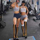 1/2 Pairs Women Knee High Socks Trendy Cartoon Funny Chicken Claw Socks Fitness Sports Casual Slim Leg Long Tube Socks Women