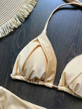 Brazilian Women's Sexy Bikini Set Push-up Padded Bra Thong Two-Piece Swimwear Beachwear Bathing Suit Femme