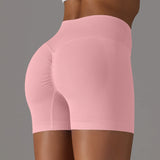 Summer V-waist peach hip lifting tight fitting three part pants, high waist yoga shorts, running speed drying seamless yoga pant