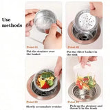 100/500pcs Disposable Sink Filter Mesh Bags Kitchen Sink Strainer Drain Hole Anti-blocking Garbage Bag Cleaning Strainers Net