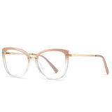 Anti Blue Light Blocking Women's Square Glasses Frame Fashion TR90 Radiation Protection Eyeglasses Transparent Eyewear 2076