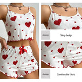 Women's Pajama Set 2 Piece Tank Top & Shorts Sleepwear