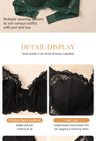 3 Pcs Elegant Lace Bra Non-Padded, Floral Pattern Women's Bras Sexy Lingerie BH Top Brassiere Underwire Plus Size A B C D E Cup