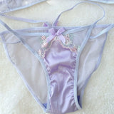 MOYISU Luxury Classic Thin Embroidery Light Luxury Silk French Underwear Sexy Pure Desire Lace Bra Set Small Chest Triangle Cup