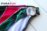 DEKA Women Mini Lace-up Bikini Set Pleated Bandeau Swimsuit Female Thong Swimwear Bather Swimming Beachwear Bathing Suit