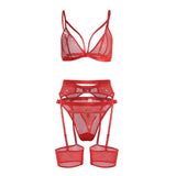 women intimates sexo sheer lace bra+ garter belt+G-string thong sexy lingerie erotic hot bra briefs set