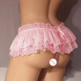 Women Sexy Lingerie Lace Perspective Ladies Dress Erotic Sexy Underwear Transparent Thongs Plus Size Sexy Skirt For Sex
