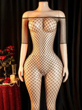 Open Bra Sexy Lingerie Bodysuit Hot Women Crotchless Bodystocking Sexy Fishnet Underwear Erotic Babydoll Porn Tights Nightwear