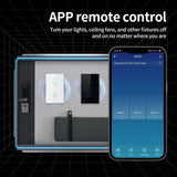 TNCE Tuya US Smart Wall Switch wifi or zigbee 1/2/3/4 Gang Wire Touch Sensor LED Light Button Smart Home voice Alexa Google Home
