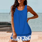 2026 Pinted Floral Tankini Two Pieces Swimsuit Women Vintage Swimwear Female Bathers Bathing Swimming Swim Suit Beachwear