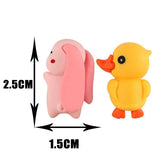 6/1pcs Cute Animal Ornament Car Center Console Display Screen Ornament Car Rearview Mirror Bike Little Turtle Cute Pendant Doll